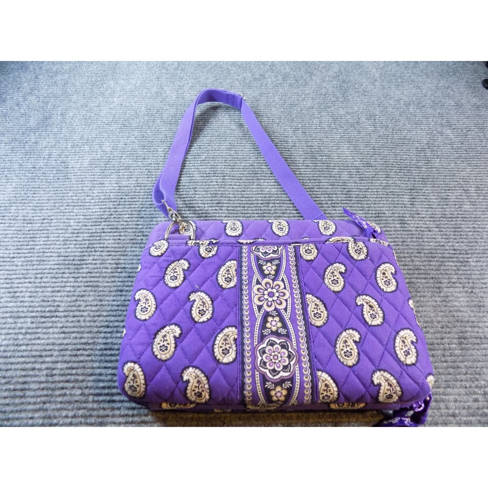 Vera Bradley Tablet Case Purple Paisley Padded Zip Around iPad Laptop Organizer